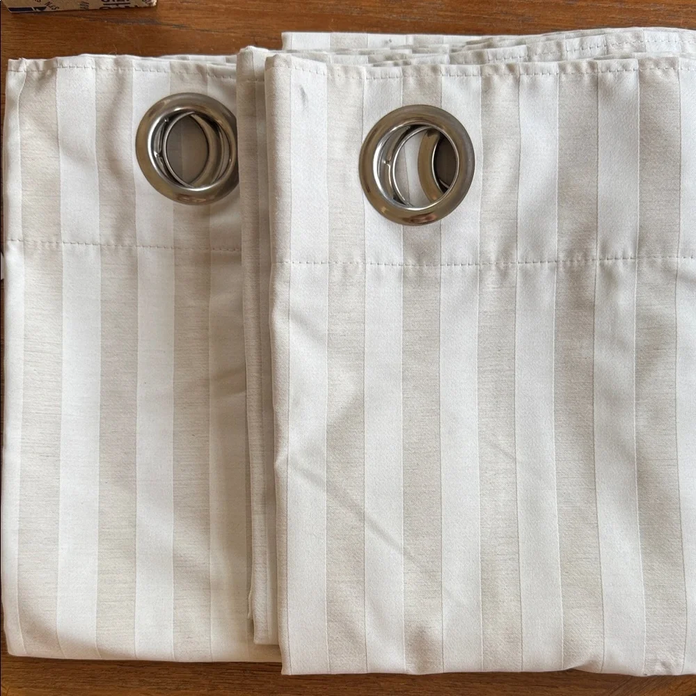 IKEA MARJID Striped Curtain Set